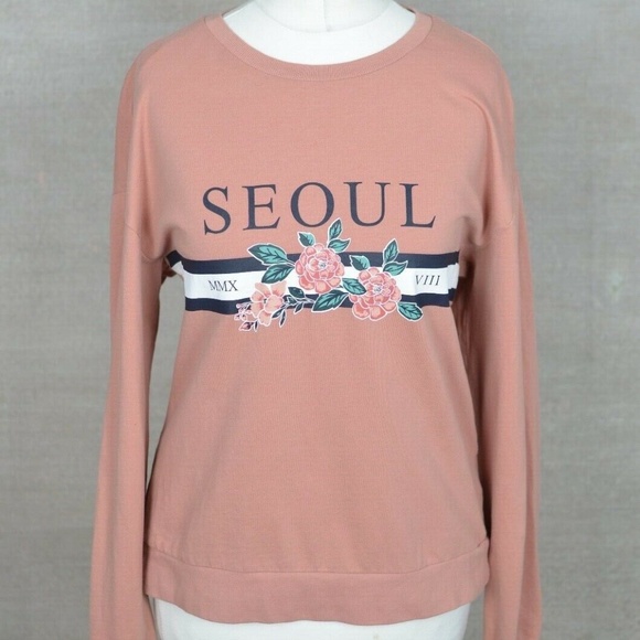H&M Sweaters - H&M Seoul Korea Long Sleeve Kpop Mauve Sweater